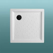 Kiamami Valentina - Receveur De Douche Carré 80X80 En Céramique h 6Cm Malta