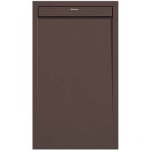 Kroos - Receveur de douche Chocolat, finition Ardoise Stone smart, grille de couleur - 120 x 90 cm