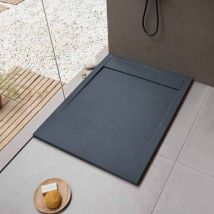 Sanycces - Receveur de douche clever Anthracite - 160 x 90 cm - Résistant et Facile à installer - Salle de bain - Douche
