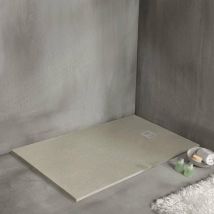 Receveur de douche STRATO extra plat, Beige - 160 x 70 cm - Luxtone