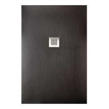 Sanycces - Receveur de douche strato extra plat, Noir - 180 x 80 cm - Résistant et Facile à installer - Salle de bain - Douche
