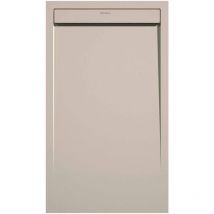 Receveur de douche Crème, finition Lisse Stone smart, grille de couleur - 120 x 90 cm