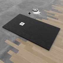 Platos De Ducha Y Mamparas - Receveur De Douche Deluxe Extra-plat 70x180 Cm Noir