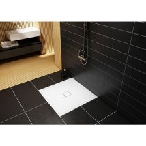 Otitec - Receveur de douche en acrylique - blanc - carré - lupus - 90 x 90 - blanc