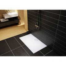 Otitec - Receveur de douche en acrylique blanc - rectangulaire - quanti - 100 x 80 - blanc