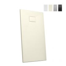 Arati Bath&shower - Receveur de douche en résine à l'italienne rectangulaire 140x70 design moderne Stone - Beige