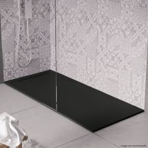 Cosyneo - Receveur de douche en pierre naturelle extra plat à poser 80x150cm - noir - origine