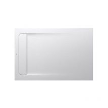 Receveur de douche extra plat en Stonex Aquos - 1200x800mm - Blanc