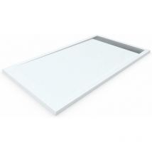Receveur de douche en résine avec cadre premium Allstone Toutes les tailles - 6 couleurs - Bonde et grille cadeau - Blanc Ral. 9003 70X120 cm