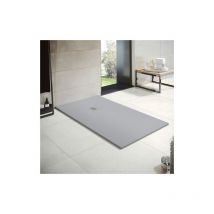 Thermiket - Receveur de douche en résine Largeur 100 Gris Ciment Ral 7040 100x140 cm
