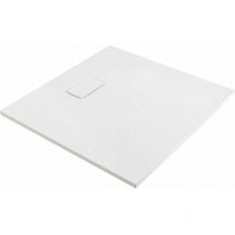 Odyssea - Receveur de douche effet pierre blanc 90x90 joy