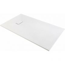 Odyssea - Receveur de douche effet pierre blanc 180x90 joy