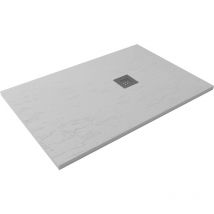 Hidronatur - Receveur de douche extra-plat clasic Pizarra 75x160 Ep3 Blanc Casse