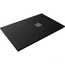 Hidronatur - Receveur de douche extra-plat clasic Pizarra 75x180 Ep3 Noir