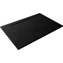 Hidronatur - Receveur de douche extra-plat design lyra 90x100 noir
