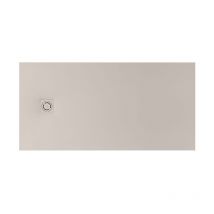 Receveur de douche extra plat en Stonex Terran-N+Grille Twist - 1600x900mm - Beige