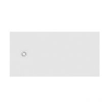 Receveur de douche extra plat en Stonex Terran-N+Grille Twist - 1600x900mm - Blanc