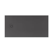 Receveur de douche extra plat en Stonex Terran-N+Grille Twist - 1800x900mm - Onyx