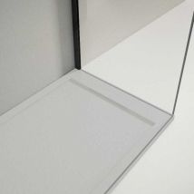 Receveur de douche 90x180cm extra plat lux en résine surface ardoisée gris