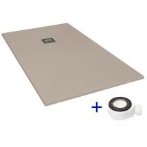 Receveur de douche extra plat Moka Ral 1019 100X160