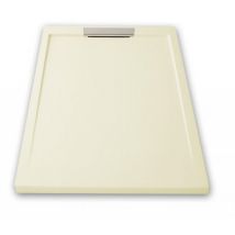Receveur de douche extra plat neo inox Beige clair 80X100