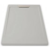 Receveur de douche extra plat neo inox Gris poussière Ral 7037 90X120