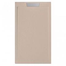 PDD - Receveur de douche extra plat neo inox Moka Ral 1019 80X180
