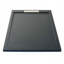 Receveur de douche extra plat neo inox noir Ral 9005 80X140