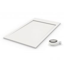 PDD - Receveur de douche extra plat premium ambiente blanc Ral 9003 100x150