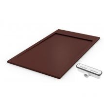 Receveur de douche extra plat premium ambiente Chocolat Ral 8017 70x130