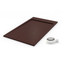 Receveur de douche extra plat premium ambiente Chocolat Ral 8017 100x150