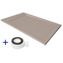 Receveur de douche extra plat premium ambiente Moka Ral 1019 100x110