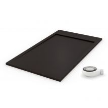 PDD - Receveur de douche extra plat premium ambiente noir Ral 9005 100x120
