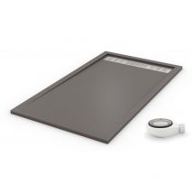 PDD - Receveur de douche extra plat premium Gris poussière Ral 7037 80X180