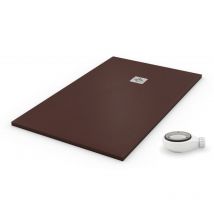 Receveur de douche extra plat quartz Chocolat Ral 8017 75x120