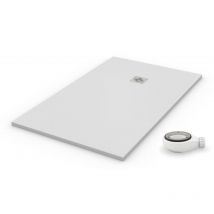 PDD - Receveur de douche extra plat quartz blanc Ral 9003 75x190