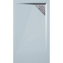Receveur de douche 80x170 cm extra plat trinity gris cendre en résine minérale grille à Droite