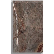 Receveur de douche Forêt Tropicale Brun , finition Lisse Stone 3D, grille de couleur - 70 x 70 cm