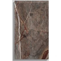 Kroos - Receveur de douche Forêt Tropicale Brun , finition Lisse Stone 3D, grille de couleur - 160 x 90 cm