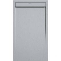 Receveur de douche Gris 7035, finition Ardoise Stone smart, grille de couleur - 140 x 80 cm