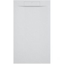 Kroos - Receveur de douche Gris 7035, texture Pierre Zeus, grille de couleur - 90 x 70 cm