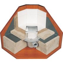 Bonde isotanche sortie horizontale - Grille carrée Lazer Film 1800x2000mm