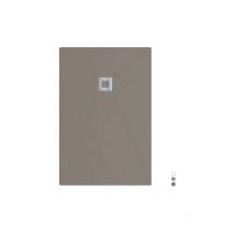 Receveur de douche rectangulaire en béton Estasi - 80x160 cm