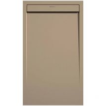 Receveur de douche Moka, finition Lisse Stone smart, grille de couleur - 160 x 90 cm