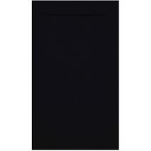 Receveur de douche Noir, texture Pierre Zeus, grille de couleur - 200 x 70 cm