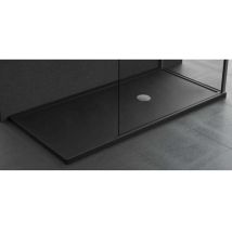 Novellini - Receveur De Douche Plat Olympic Plus Noir 160x75 Cm H 4,5cm