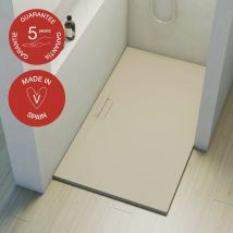 Poalgi - Receveur de douche extraplat, blanc perle, L.80 x l.180 cm, série Shile
