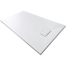 Receveur de douche rectangulaire en smc - 3,7 cm de hauteur - Sans garniture de vidage, 80x140cm - Bernstein