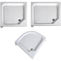 Receveur de douche semi-circulaire Cm 80 x 80 - h 12,5