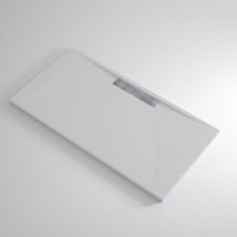 Banity - Receveur de douche Resine marquis Gris - 70x80 cm - Grille + Valve offerte